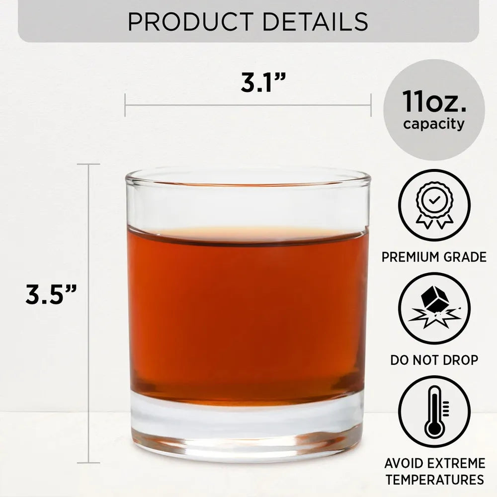 Always My Brother - Personalized Custom Whiskey Glass