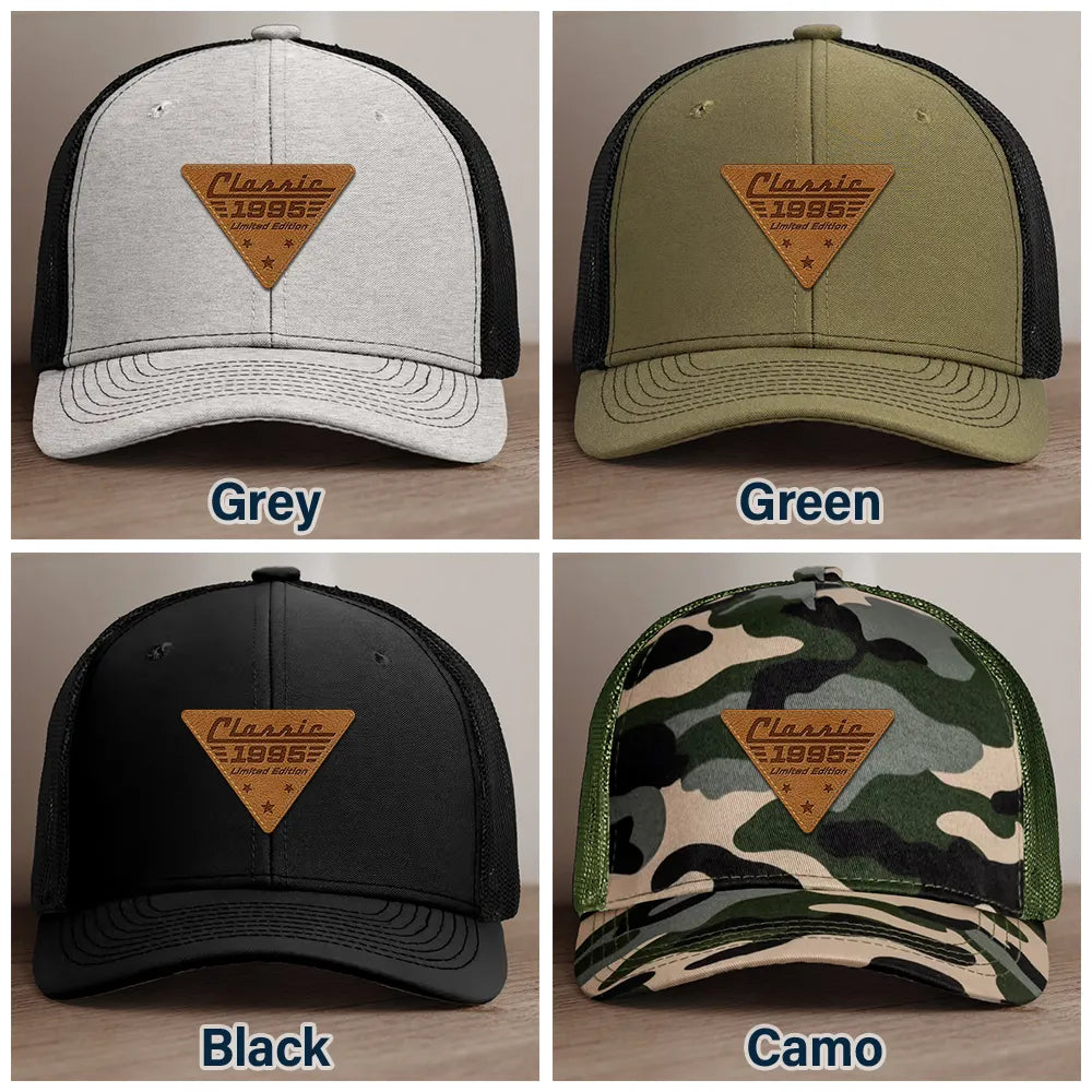 Classic Year Limited Edition - Personalized Leather Patch Hat