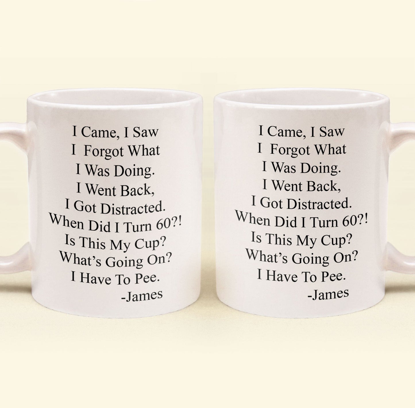 Funny Mug - Old Age Birthday Gifts For Mother, Father, Grandma, Grandpa - Personalized Mug Gift For Dad - Gift For Dad - Gift For Grandpa