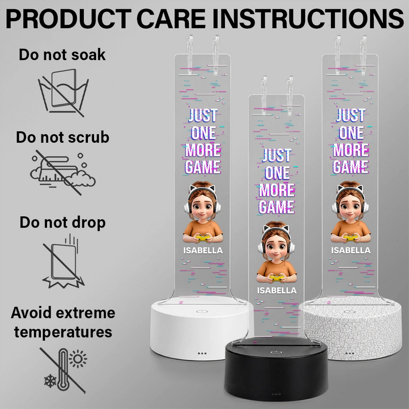 I Am Gaming Do Not Disturb 3D Effect Gamer - Personalized Headphone Stand