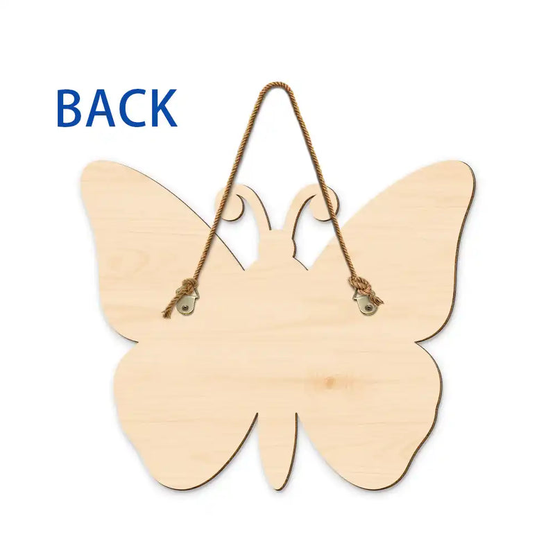 I Am Smart Kind Brave Butterfly - Personalized Custom Shaped Wood Sign