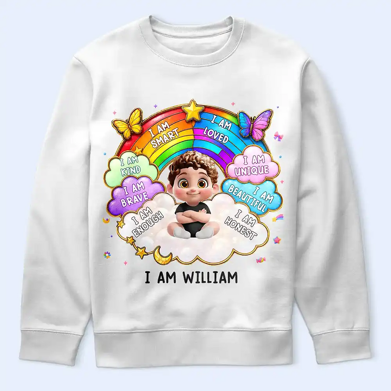 I Am Smart Kind Brave Butterfly - Personalized T Shirt