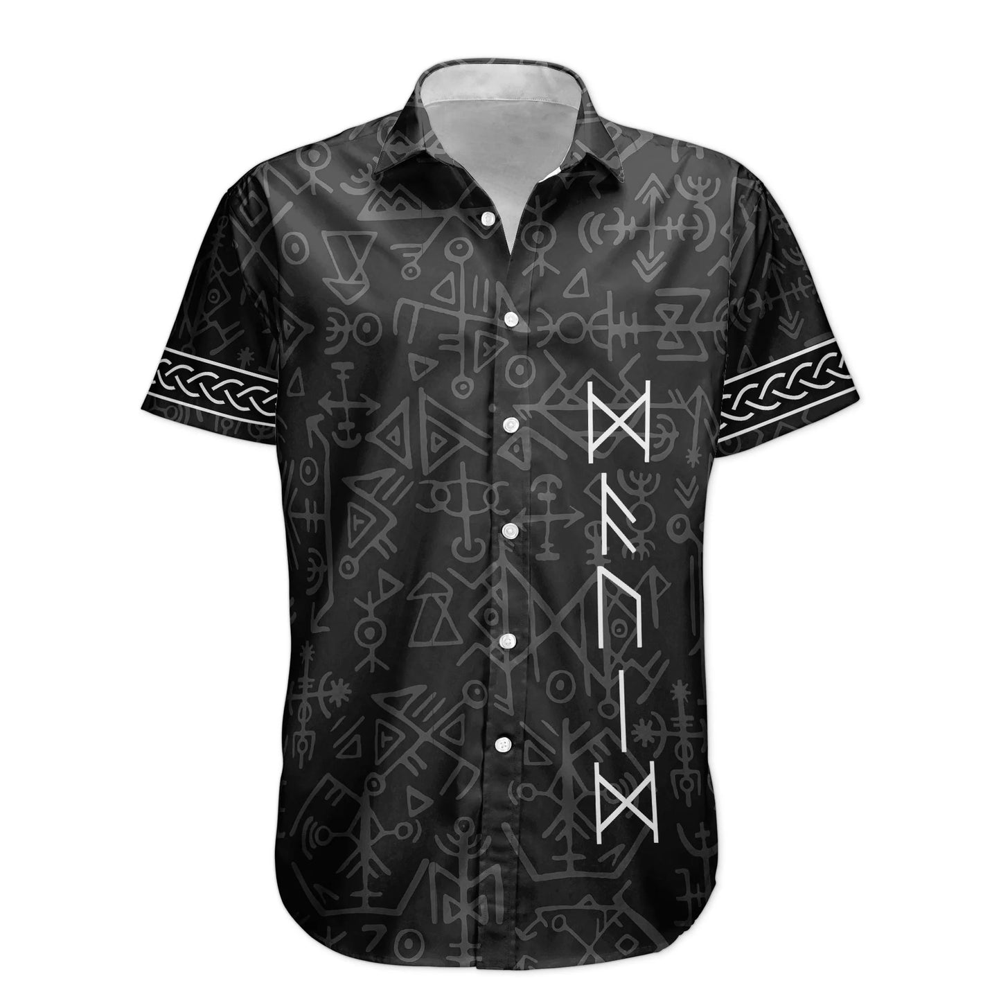 Name In Viking Runes, Ethnic Norse, Norse Mythology - Personalized Hawaiian Shirt