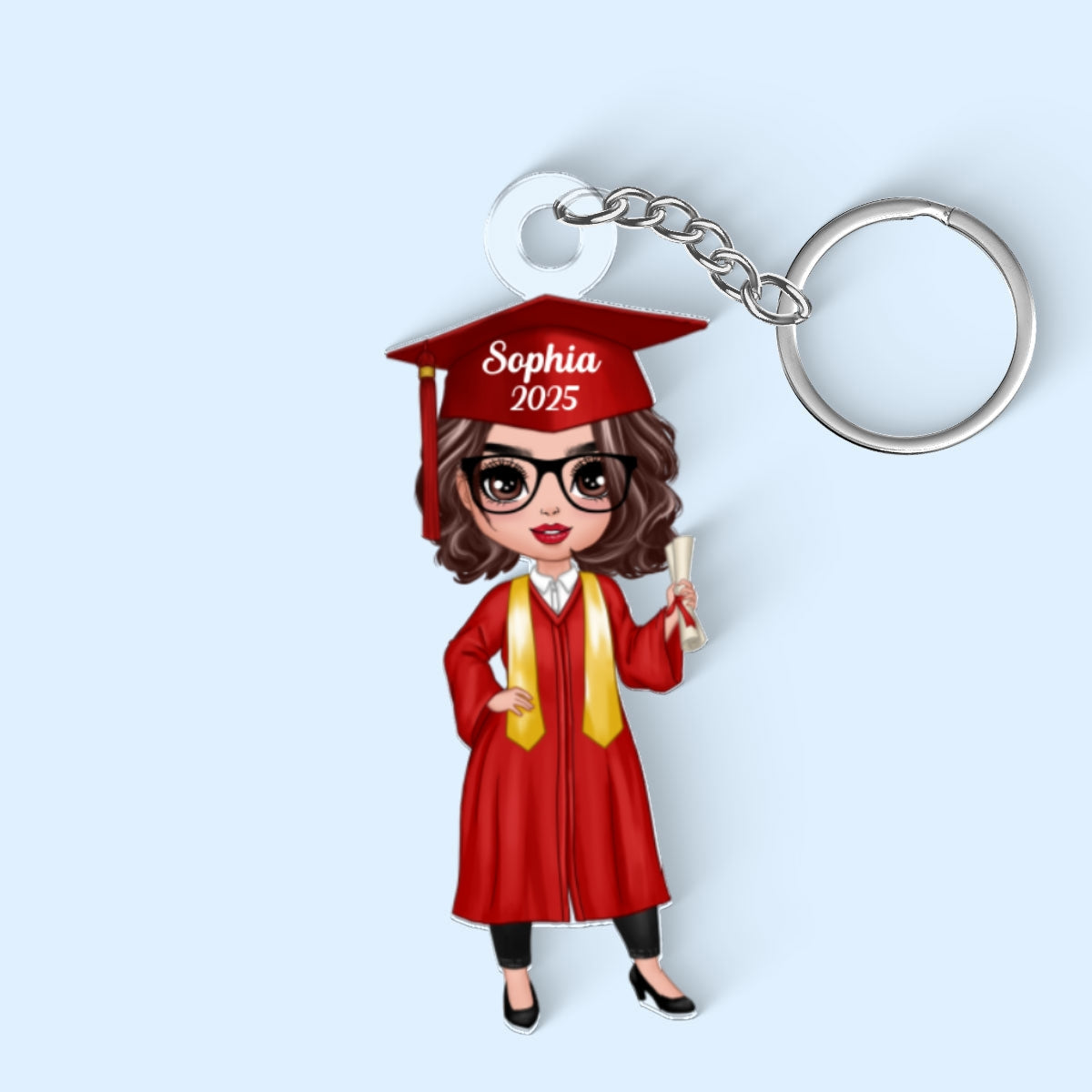 Class Of 2025 Senior Graduation Gift For Daughter Personalized Acrylic Keychain