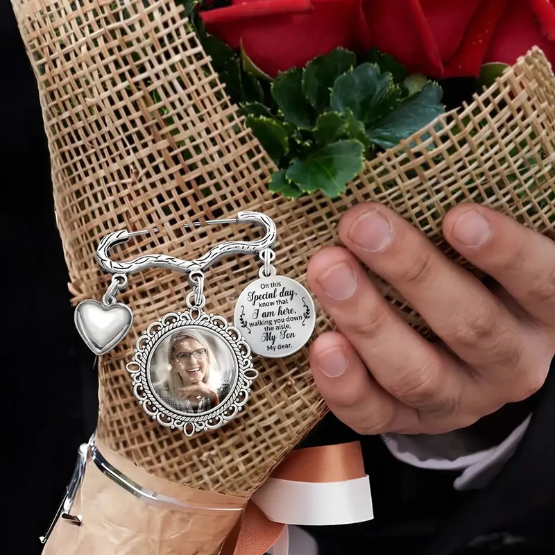 Custom Photo On This Special Day Know That I Am Here - Personalized Lapel Pin