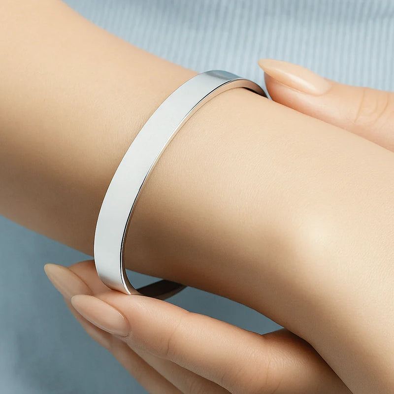 Memorial Your Wings Were Ready - Personalized Bangle Bracelet Cuff