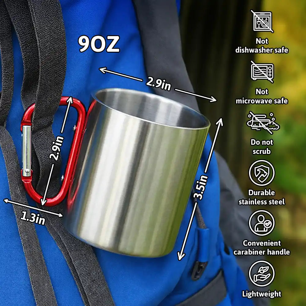 Adventure Partners For Life SKetch - Personalized Carabiner Mug