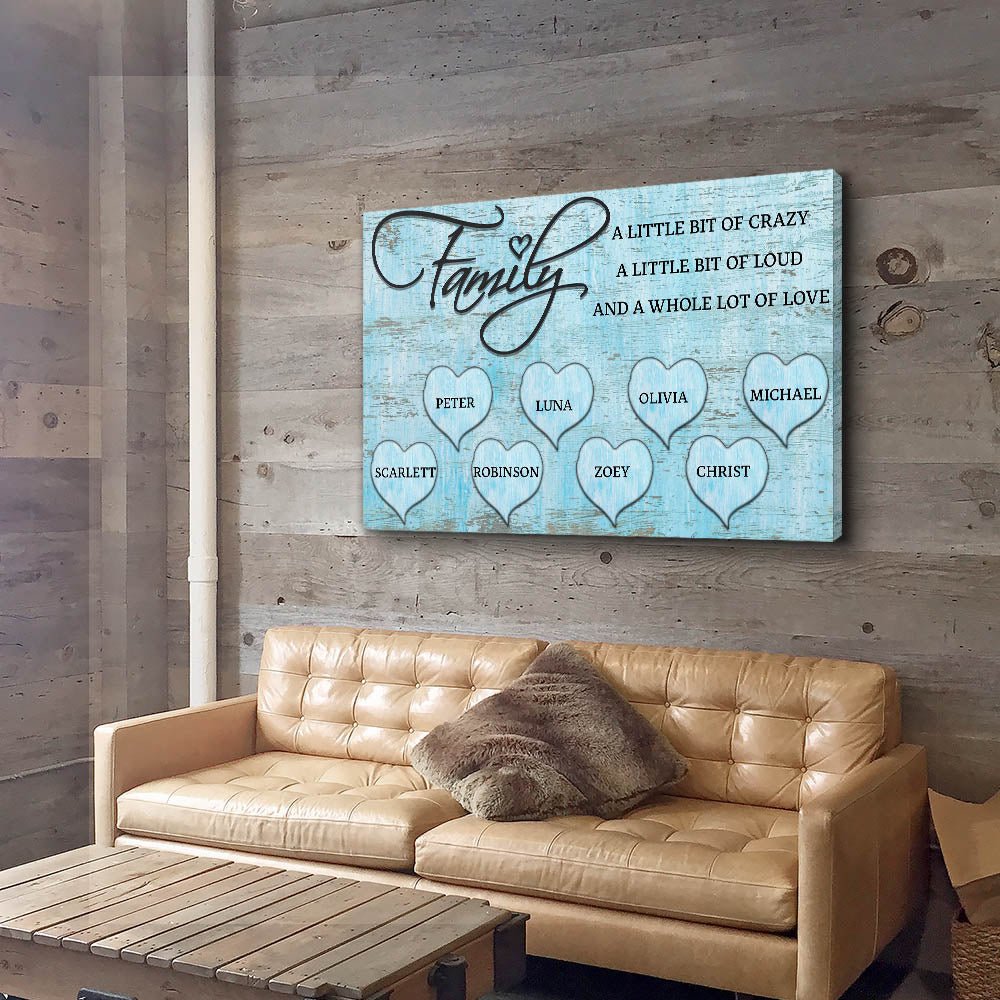 A Lot Of Love - Personalized Custom Name Poster