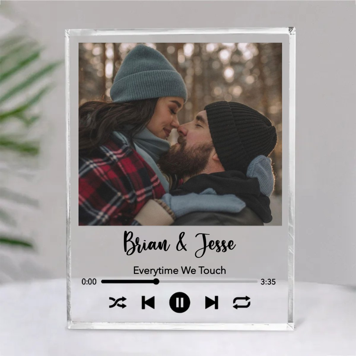 Couple - Custom Favorite Song - Personalized Acrylic Plaque