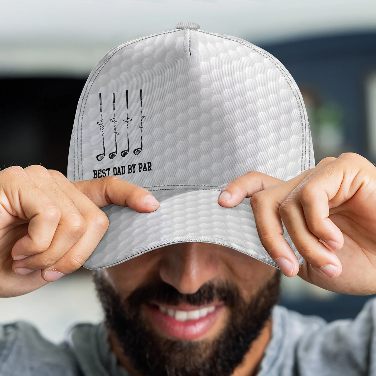 Father's Day Gifts, Best Dad By Par, Best Grandpa By Par - Personalized Cap