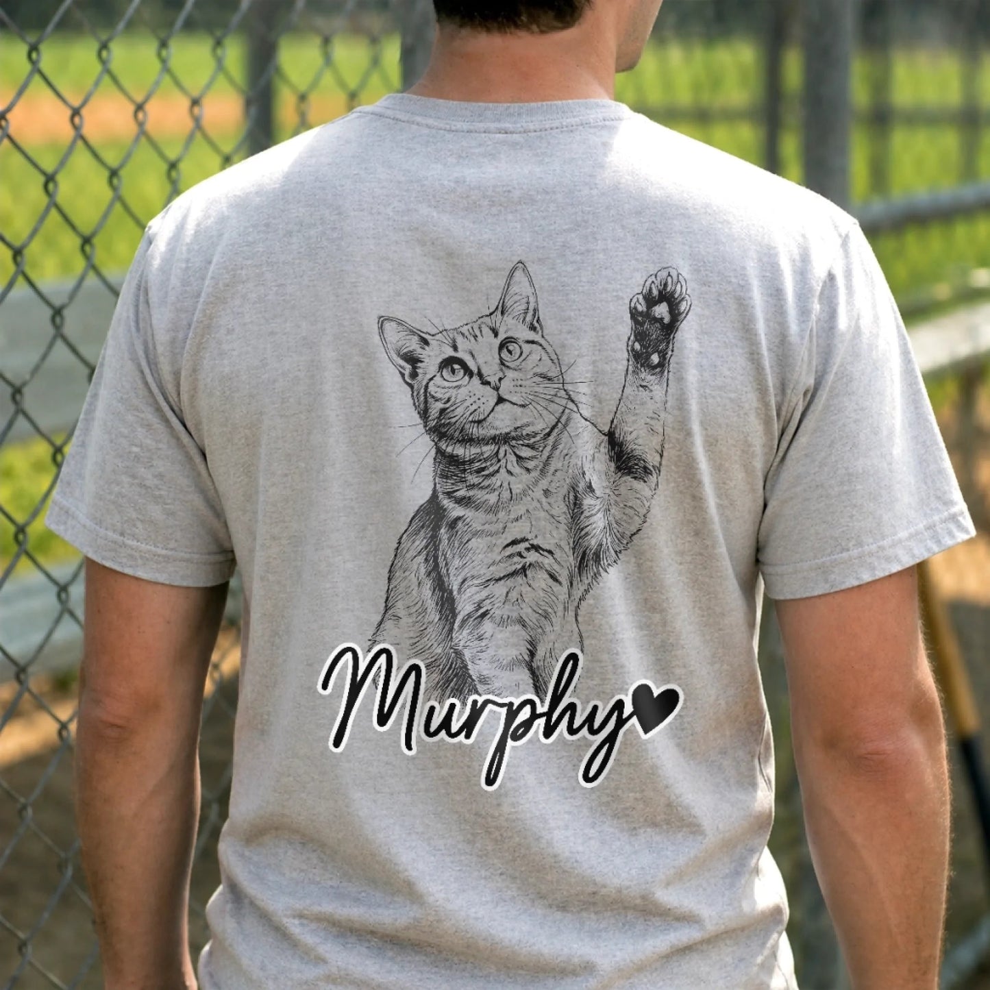 Custom Photo Unisex T-shirt - Personalized Father's Day Birthday Gifts For Dog Cat Lovers, Dog Dad And Mom, Cat Owners - My Therapist Has Paws