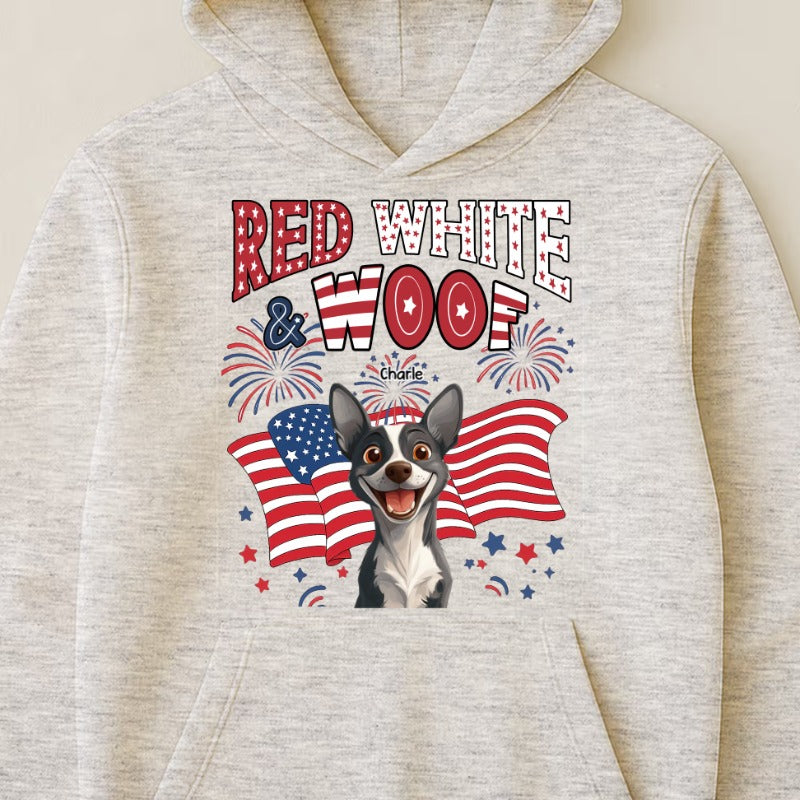 Red White Woof - Personalized Shirt