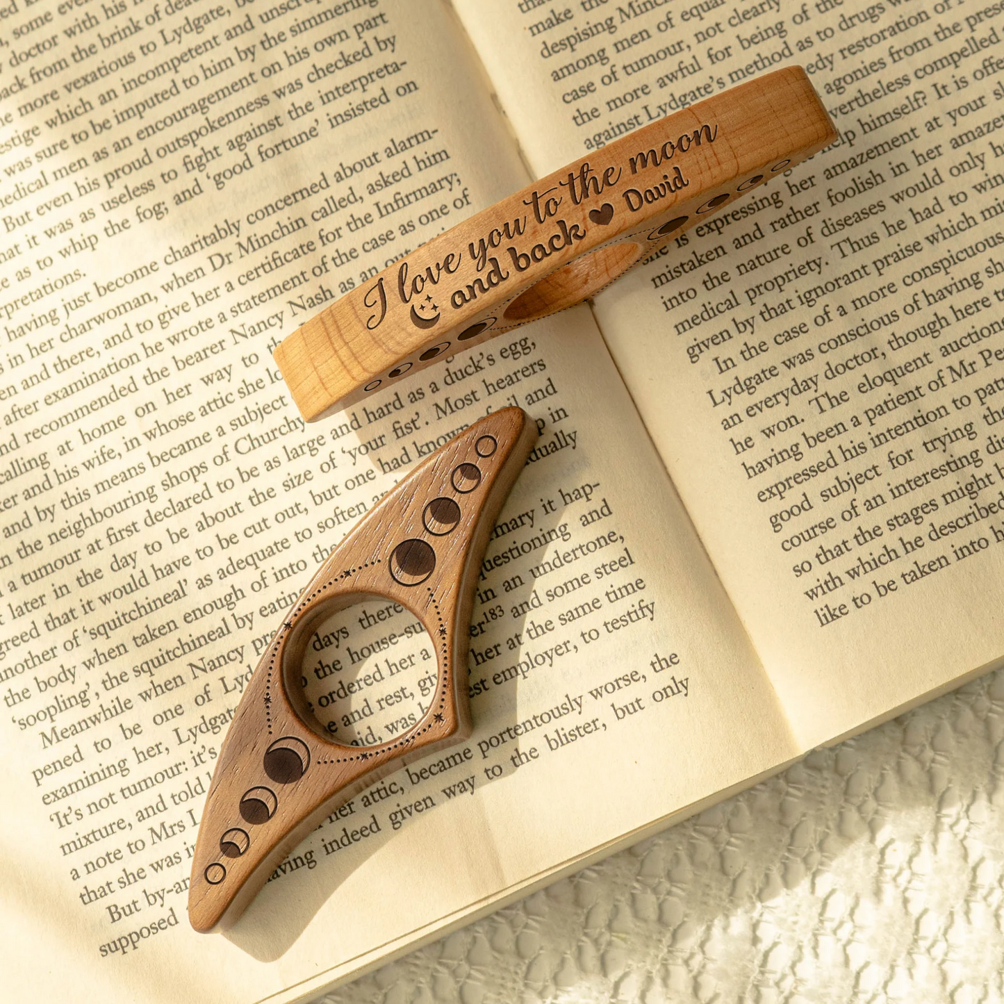 I Love You To The Moon And Back - Personalized Book Page Holder