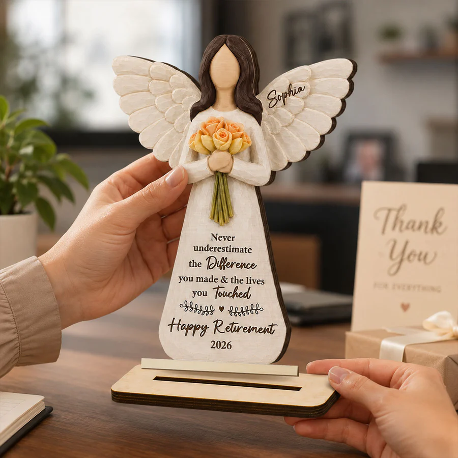 May You Be Proud Of The Work You Have Done 2D Flat - Personalized Wooden Plaque - Retired Keepsake For Coworker Teacher Nurse