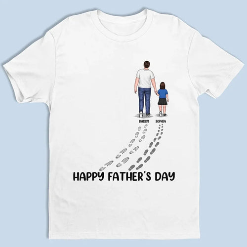 You Never Walk Alone - Family Personalized Custom Unisex T-shirt, Premium T-shirt, Hoodie - Father's Day, Birthday Gift For Dad