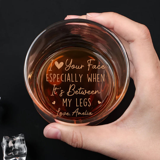 Thanks For All The Orgasms - Personalized Custom Engraved Whiskey Glass