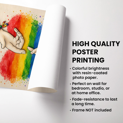 It's Always Better When We're Together - Personalized Poster - Gift For Couple, Happy Pride Month