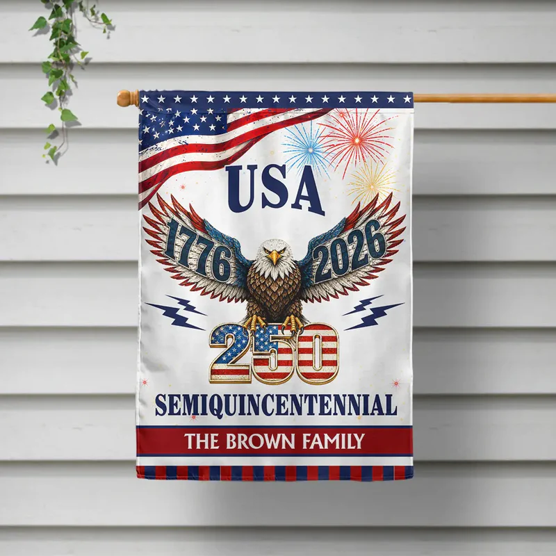 250 Years America Semiquincentennial - Personalized Flag