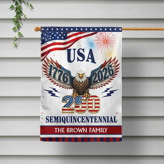 250 Years America Semiquincentennial - Personalized Flag