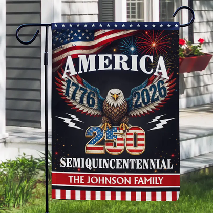 250 Years America Semiquincentennial - Personalized Flag