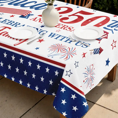 250th Anniversary Thank You For Celebrating With Us - Personalized Tablecloth