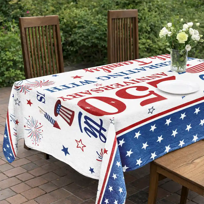 250th Anniversary Thank You For Celebrating With Us - Personalized Tablecloth