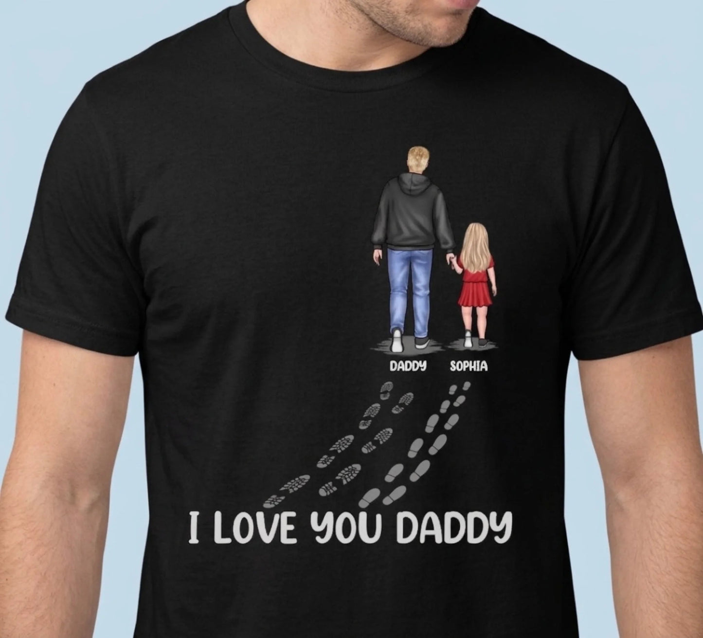 You Never Walk Alone - Family Personalized Custom Unisex T-shirt, Premium T-shirt, Hoodie - Father's Day, Birthday Gift For Dad