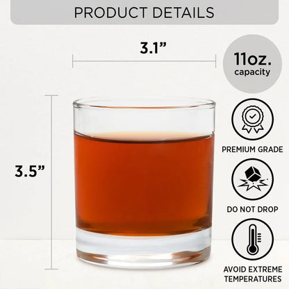 Always My Brother - Personalized Custom Whiskey Glass