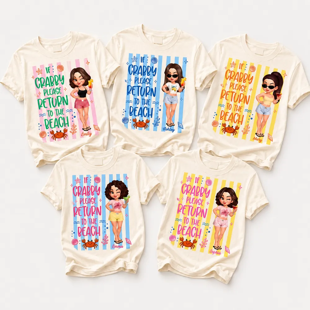 If Crabby Return To The Beach - Personalized Shirt - Summer Funny Shirt