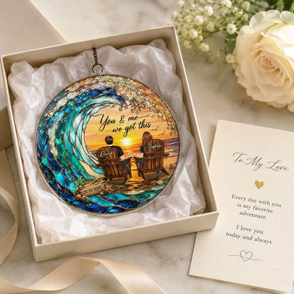 Couple We Got This - Personalized Suncatcher - Heartfelt Anniversary Gift for Her, for Him