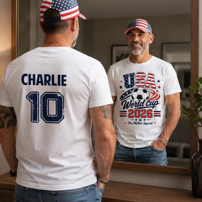USA World Cup 2026 Family Personalized Matching Shirts - Patriotic USA Soccer Tees