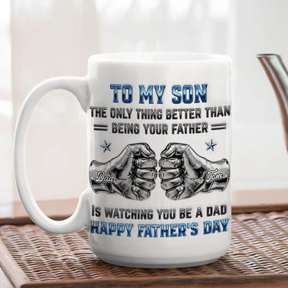 My Son Be A Dad 2- Personalized Custom 3D Inflated Effect Mug