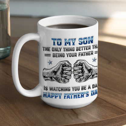 My Son Be A Dad 2- Personalized Custom 3D Inflated Effect Mug