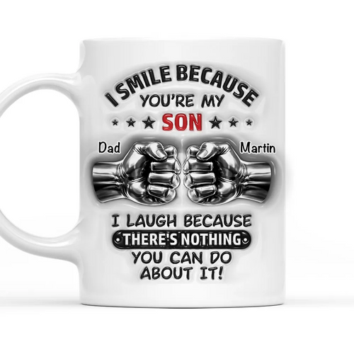 Proud Of You Son - Personalized Custom 3D Effect Mug