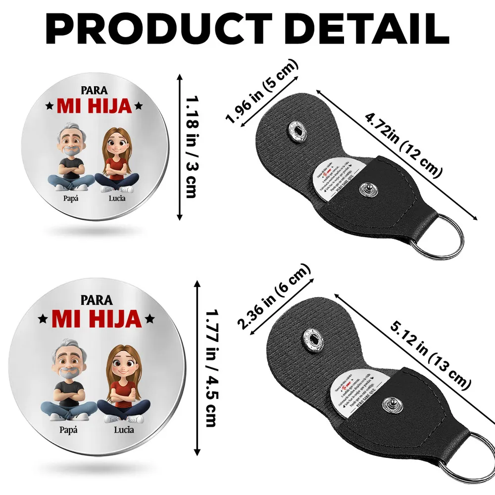 Haz Lo Mejor Que Puedas Hija - Abrazo De Bolsillo Personalizado