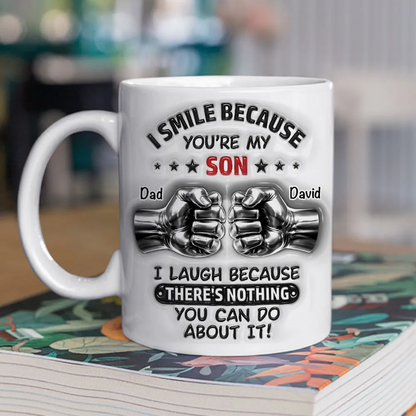 Proud Of You Son - Personalized Custom 3D Effect Mug