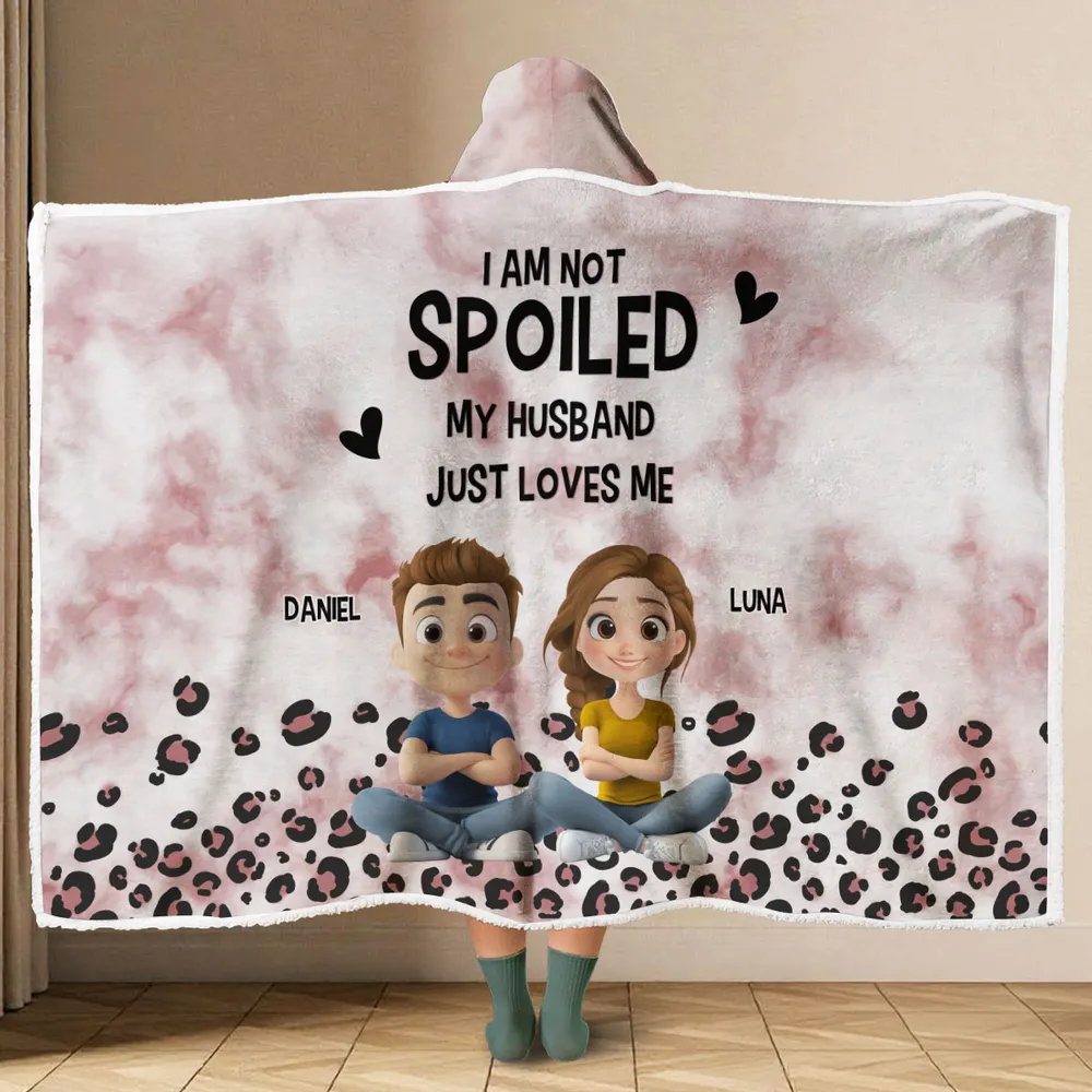Just Loves Me - Personalized Custom Hooded Blanket