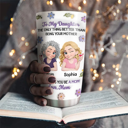 Linked Together Cartoon - Personalized Custom 3D Inflated Effect Tumbler