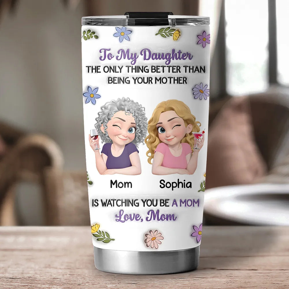 Linked Together Cartoon - Personalized Custom 3D Inflated Effect Tumbler