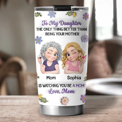 Linked Together Cartoon - Personalized Custom 3D Inflated Effect Tumbler