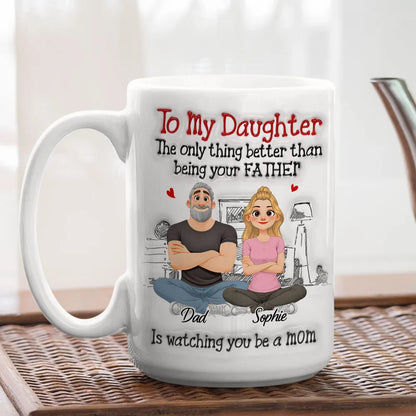 Being Your Father - Personalized Custom 3D Inflated Effect Mug