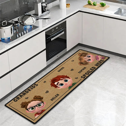 Life Is Better With Grandkids - Personalized Custom Runner Rug