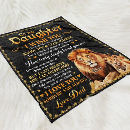 Just Do Your Best - Personalized Custom Fleece Blanket