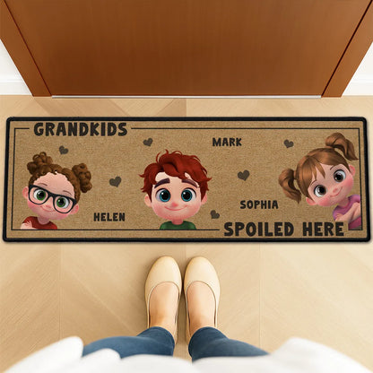 Life Is Better With Grandkids - Personalized Custom Runner Rug