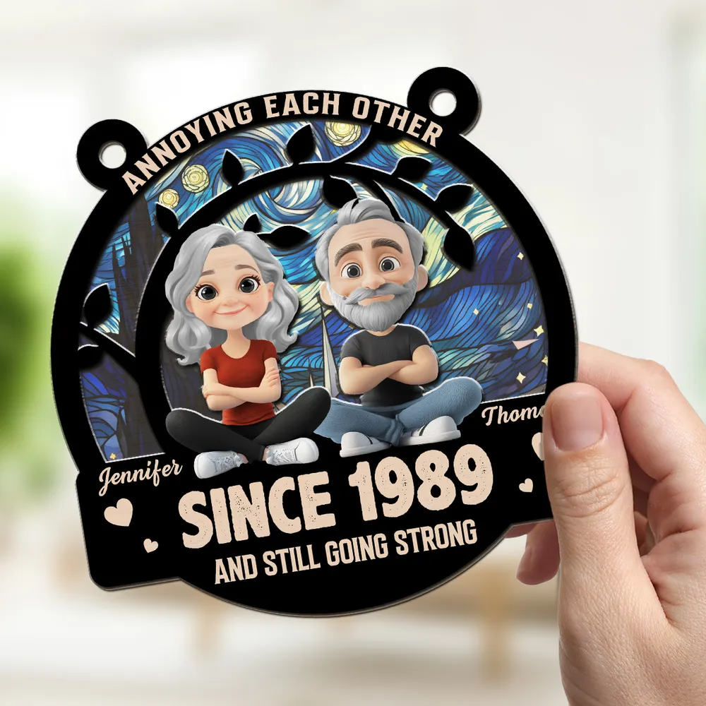 Love You Forever - Personalized Custom Suncatcher