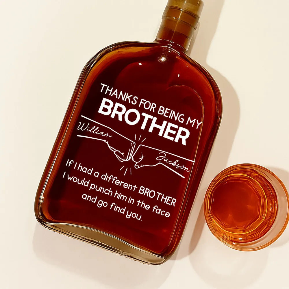 Being My Brother - Personalized Custom Spirits Decanter