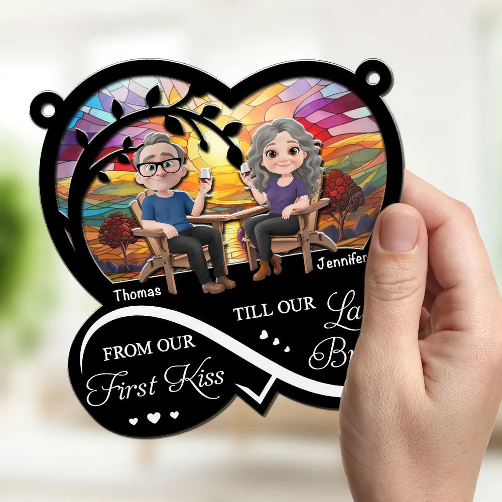 From Our First Kiss - Personalized Custom Suncatcher