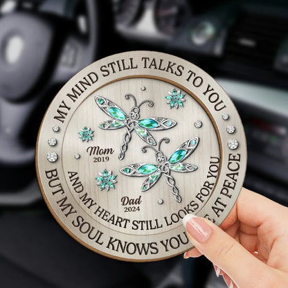 In Loving Remembrance - Memorial Personalized Custom Car Visor Clip - Sympathy Gift For Family Members