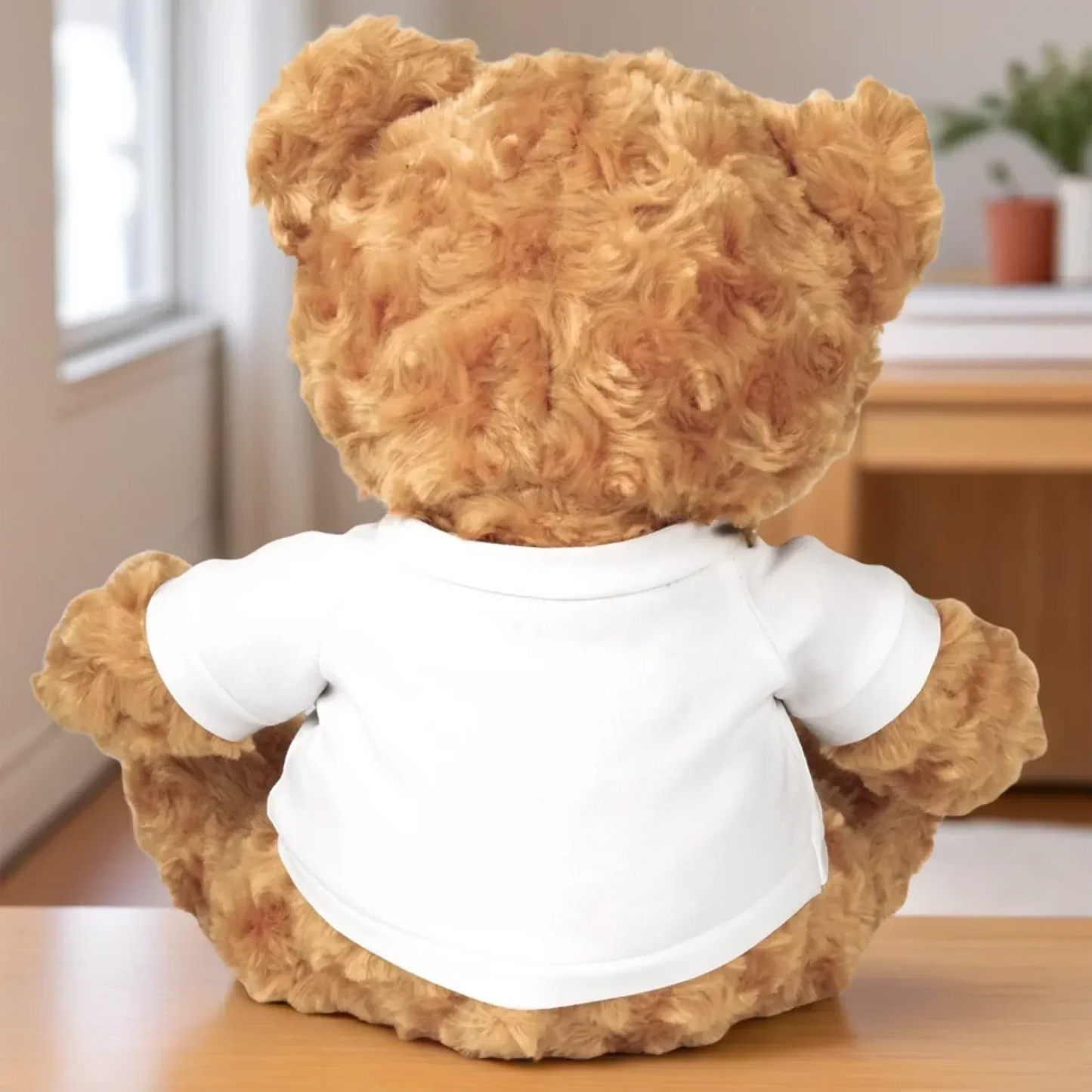 Custom Photo When You Miss Me - Memorial Personalized Custom Teddy Bear Plush - Sympathy Gift For Pet Owners, Pet Lovers