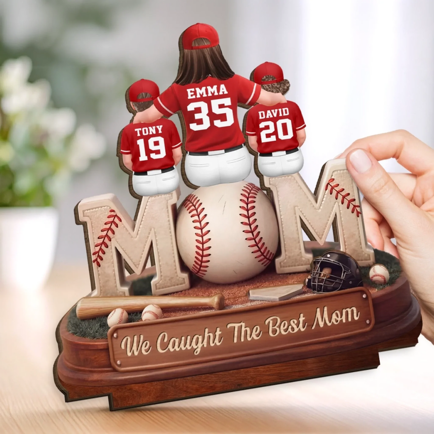 Custom Wooden Plaque - Personalized Mother's Day Birthday Gifts For Mom, Grandma - Raised By A Legend